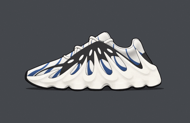侃爷上脚yeezy 451照片首次曝光,怪异鞋形照样