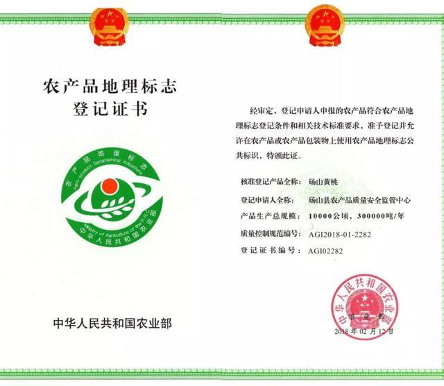 砀山是全国农产品地理标志,特别是砀山的黄桃,号称"中国黄桃之乡".