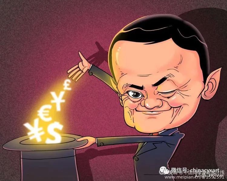 慈善名人系列/马云肖像漫画