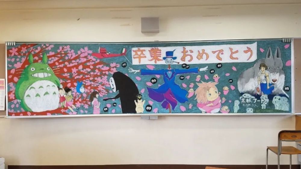 11区毕业季的黑板报,太强了!