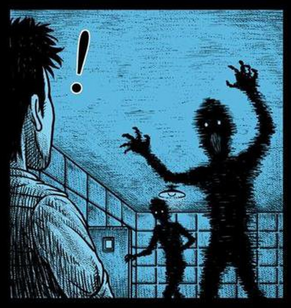 悬疑漫画:男孩眼中可怕的黑影,却是要拯救他的人