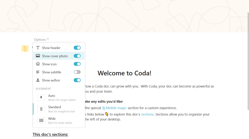 在线文档工具 coda 大更新,你可以用它写博客了