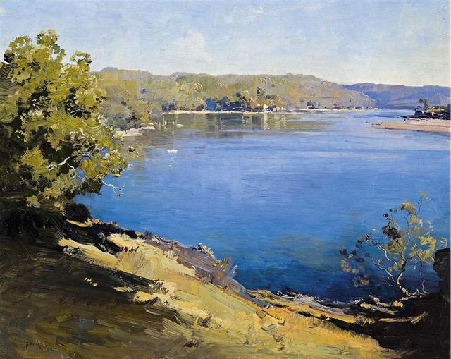 油画,风景画,绘画,牧歌式,色彩风景