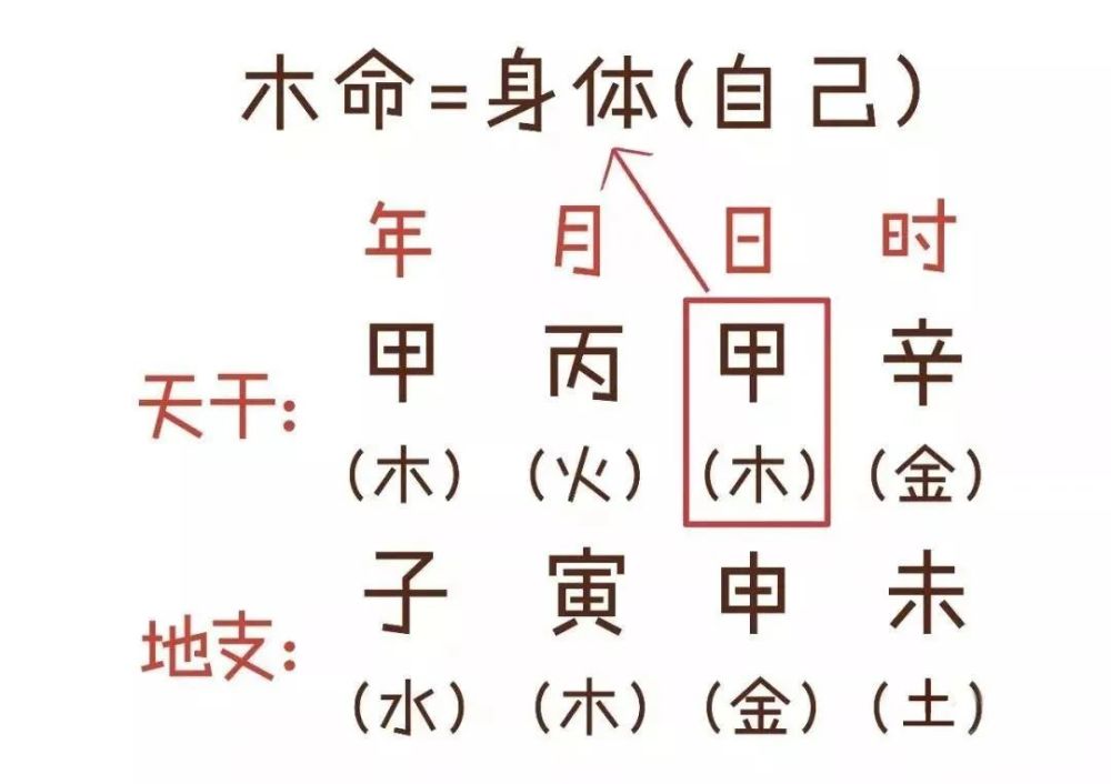 再按照 "生"的逻辑排列 出另外四个 ▼ 同理 金命也是这样 ▼ 水命