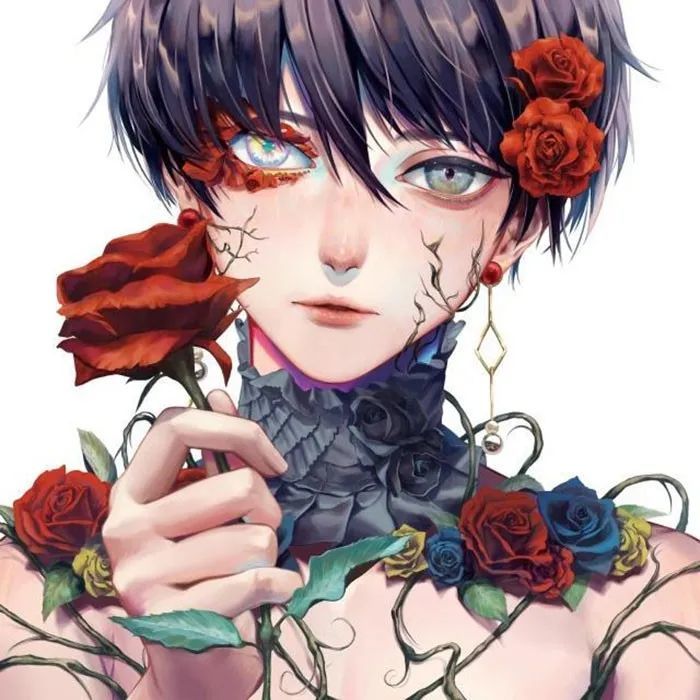 暗黑动漫男头,男生头像,微信头像,qq头像,帅的男孩子
