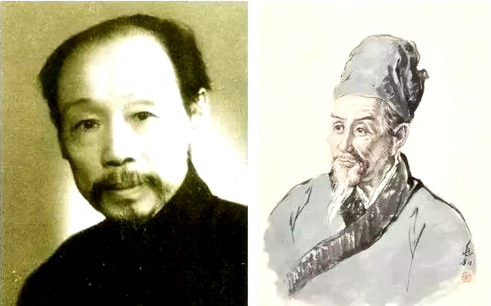 参照当时的数学家竺可桢本人形象,创作了古代数学家祖冲之的画像,也