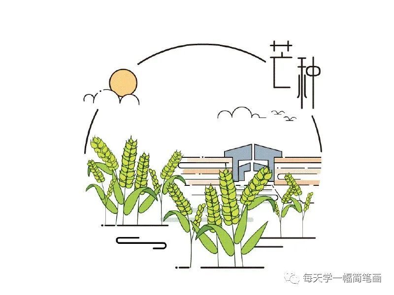 每天学一幅简笔画-二十四节气简笔画惊蛰