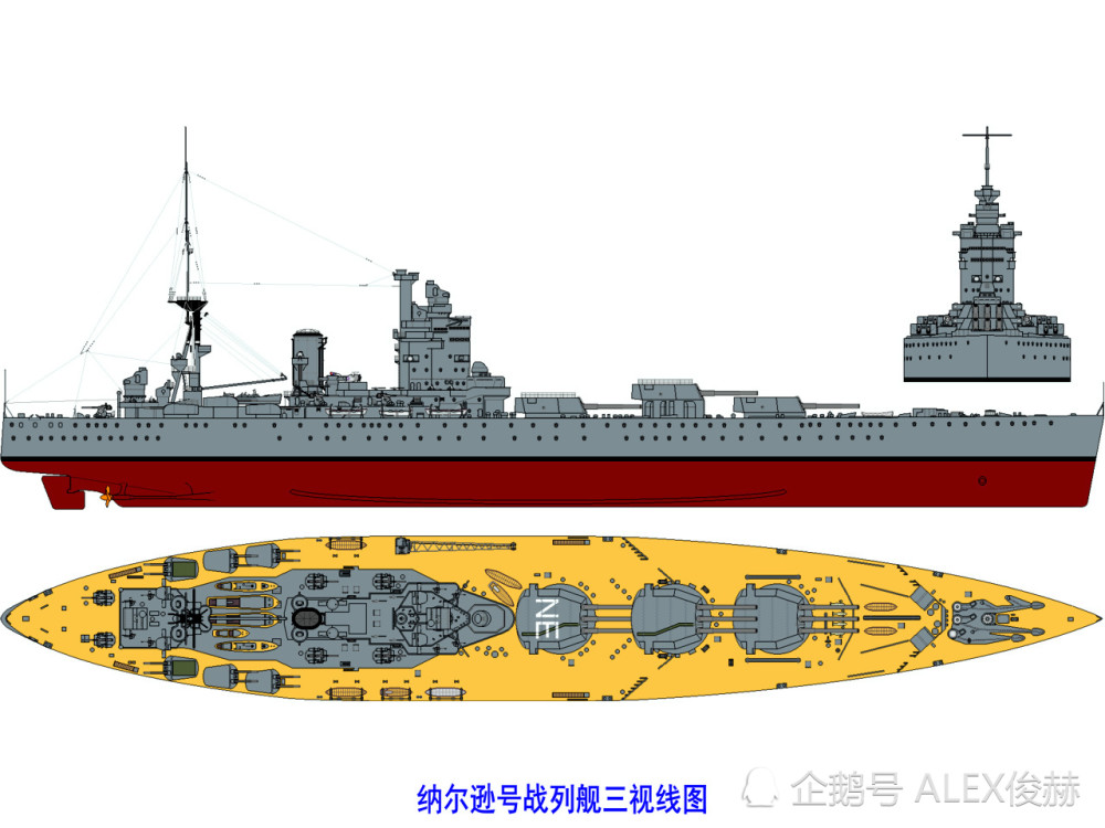 "讲数据":纳尔逊级战列舰406主炮尚能战,却不能稳赢