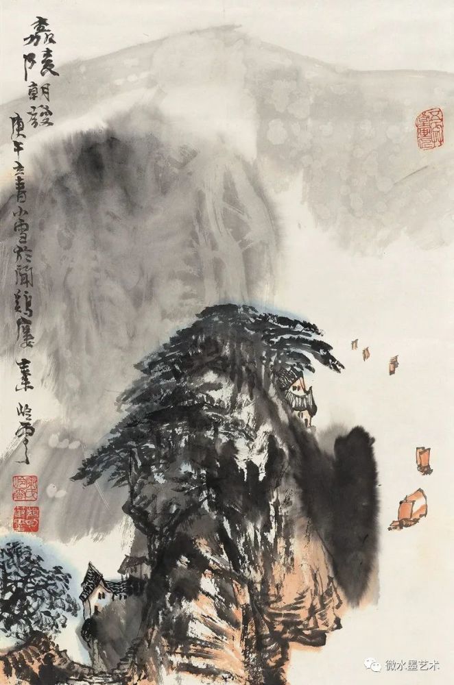 专攻中国山水画,是一位很有独创性的国画艺术家,胸含万壑,笔润千山,他