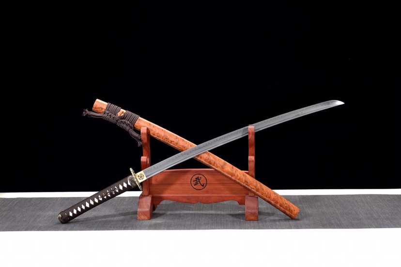 武士刀-丰臣秀吉,手工锻造烧刃研磨灰工艺
