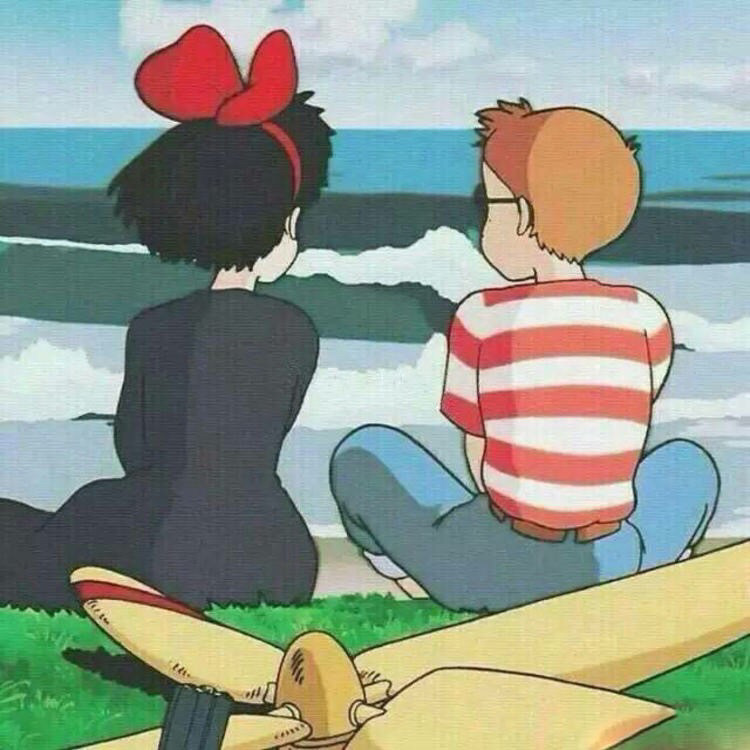 动漫\复古\怀旧\情侣头像\脑袋睡不着 于是我也睡不着