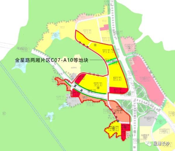 地块,万科四季花城,上将,金星,谷山