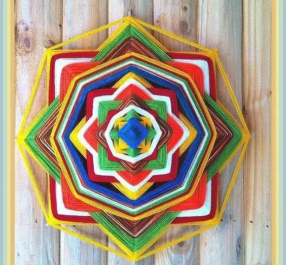 diy手工制作,绕线画,diy教程,手工挂饰,毛线手工