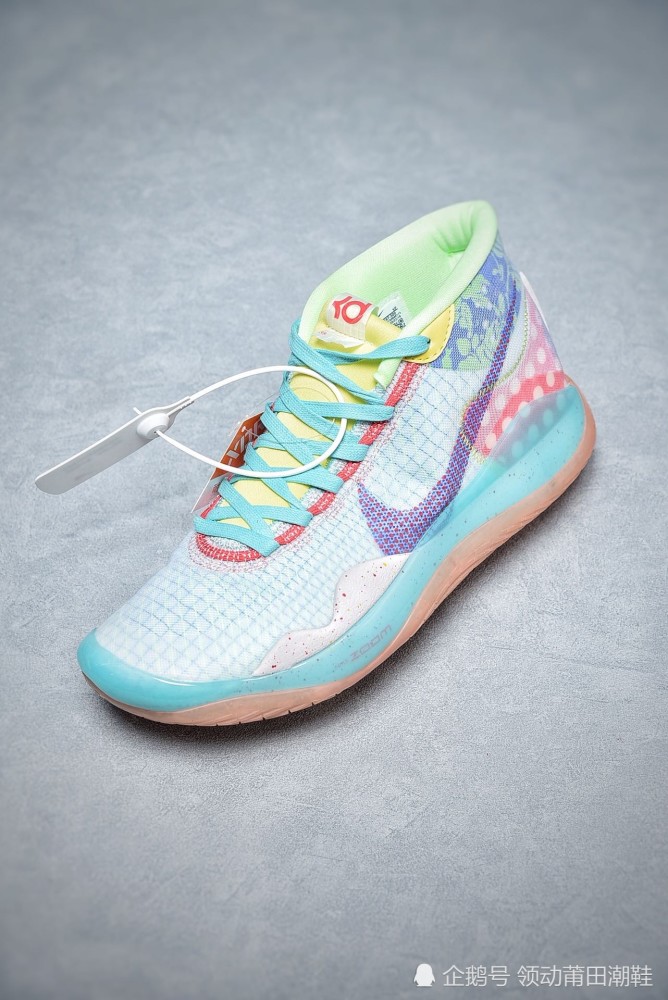 nike zoom kd12 nrg杜兰特粉蓝炫彩糖果专业篮球鞋 开箱