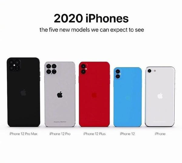 2020款苹果全曝光!这次12系列还新增iphone12plus手机