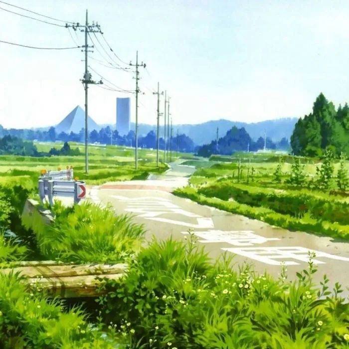 动漫风景,微信朋友圈封面,qq封面,在纯净的世界里,纯粹的活着