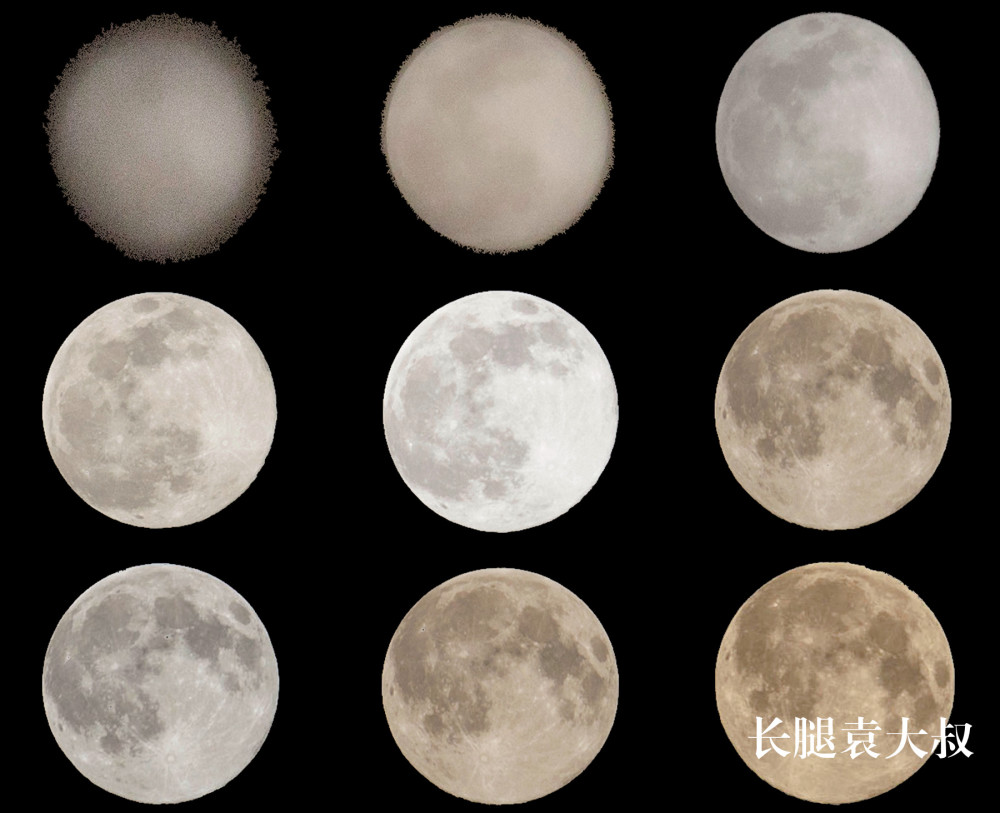 蹲守7个小时,挑选12张照片展示2020年"超级月亮"变化