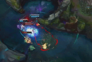 巴德是一名比较热门的游走型辅助英雄,而他的大招可以朝目标区域发出