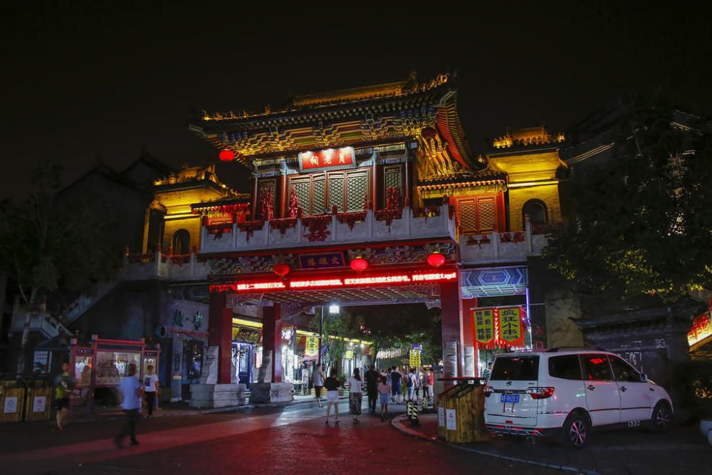 滦州古城,夜景,古城,滦河