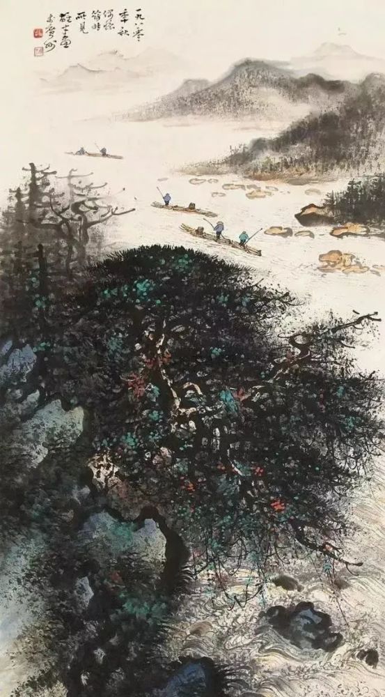 黎雄才,山水画,中国美术家协会,国画,武汉防汛图卷,广州美术学院