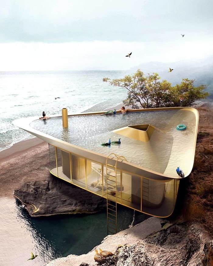 国外设计师设计充满未来感的概念房子,让人心之神往