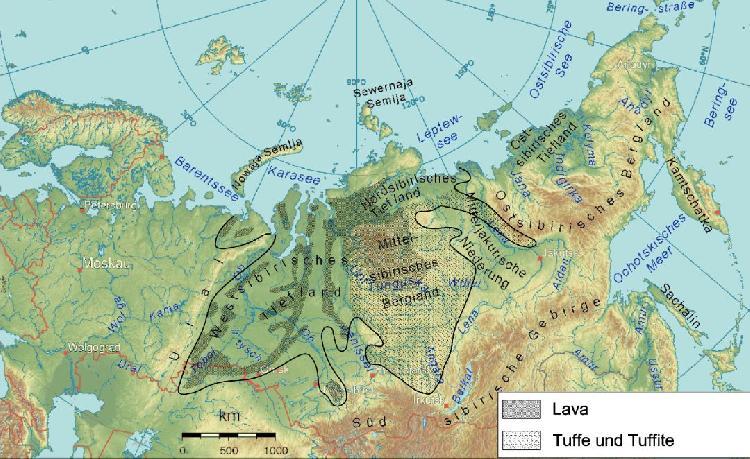 在今天西西伯利亚平原和中西伯利亚高原地区,分布着一片面积约为200