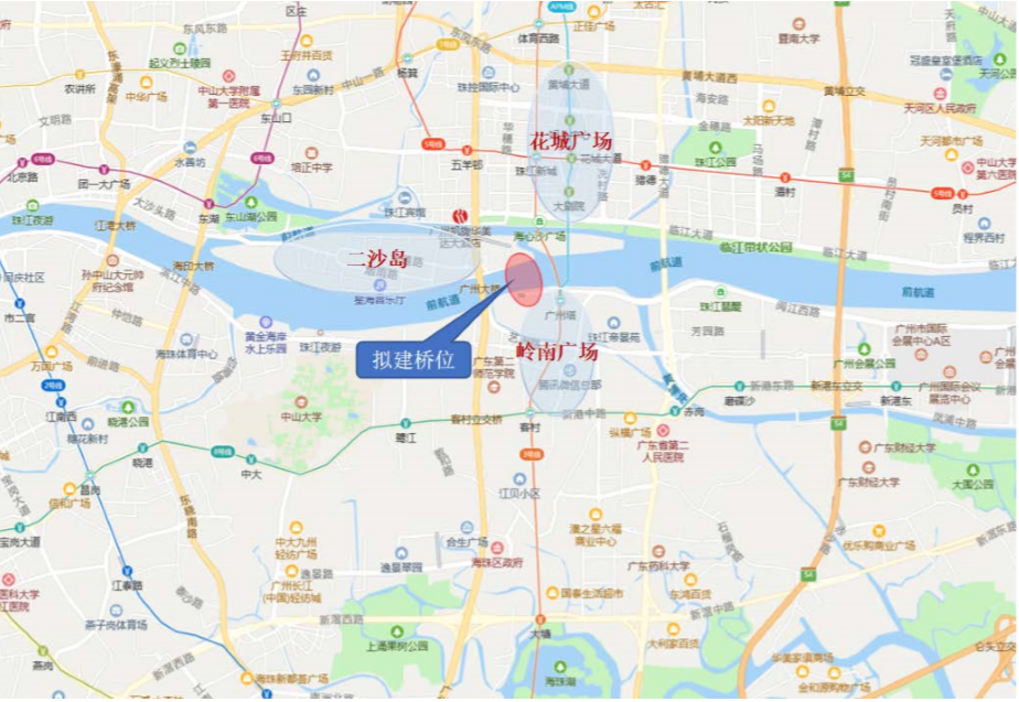 漫步珠江,广州塔建人行桥直通二沙岛