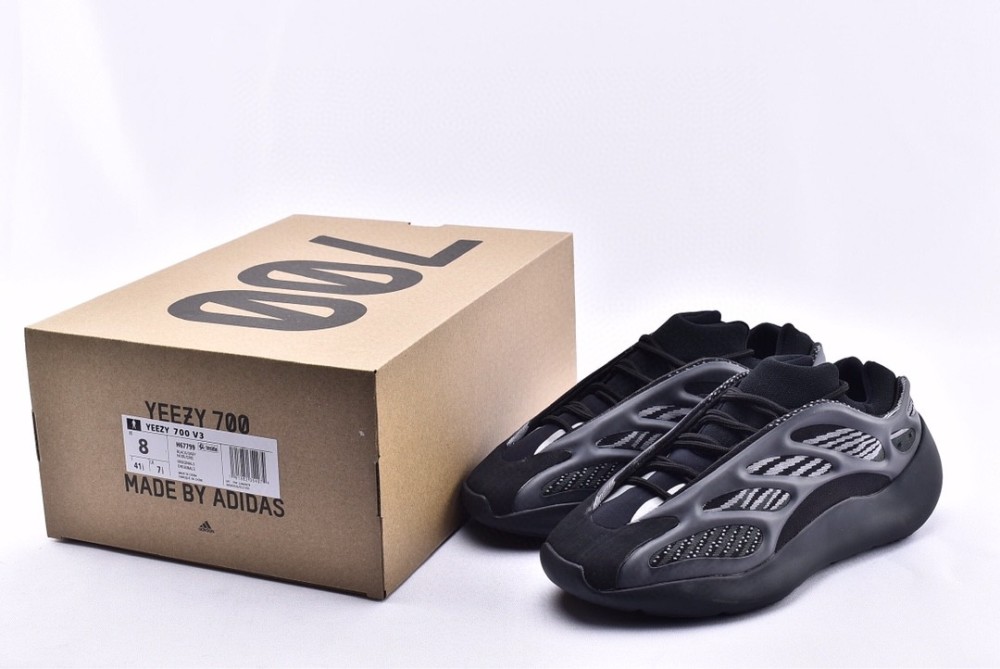 yeezy700v3鞋盒,yeezy700鞋盒 yeezy 700 v3 黑魂配色鉴赏