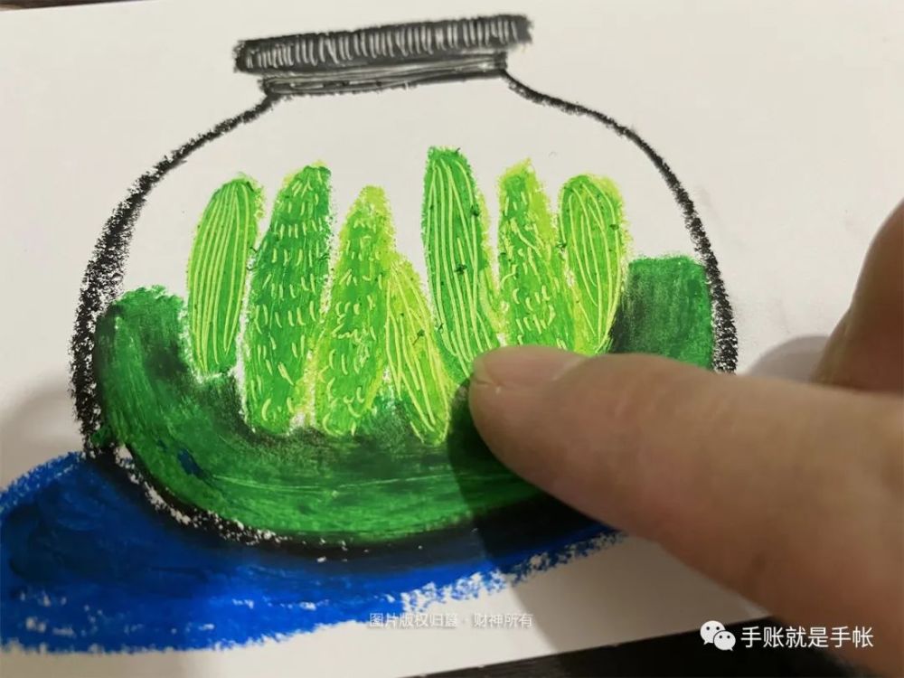 网红油画棒的入门级画画教程
