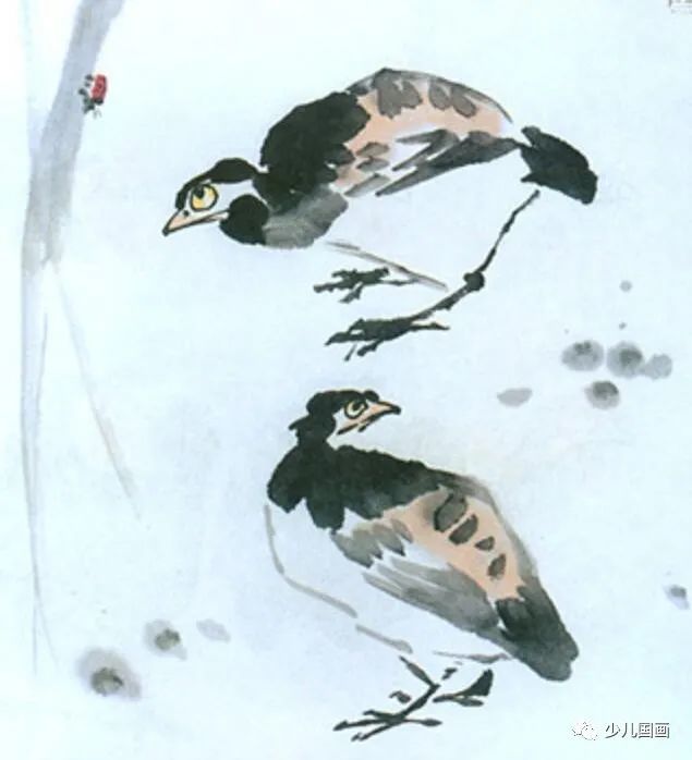 写意动物画技法:鹌鹑的画法