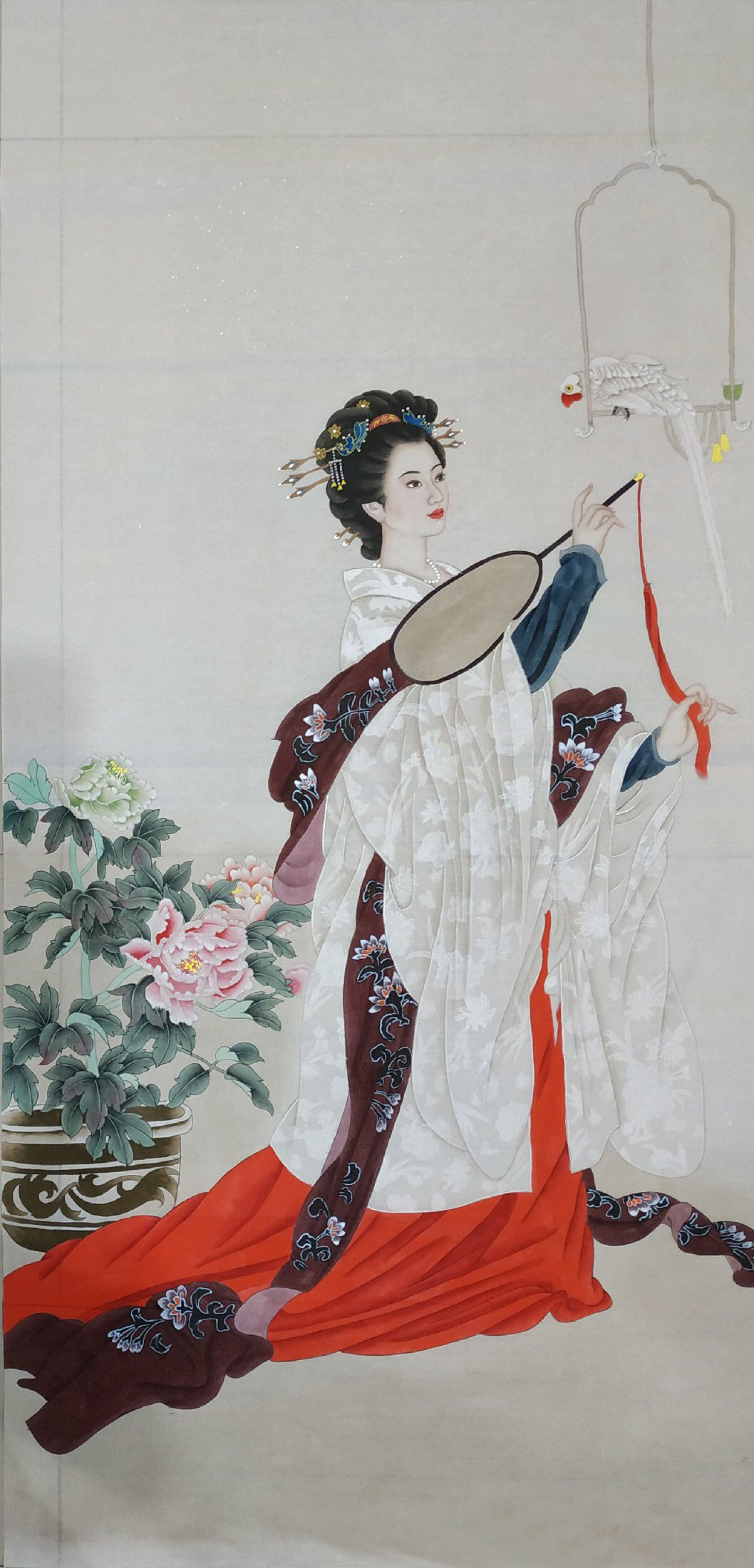 中国传统仕女人物工笔画欣赏