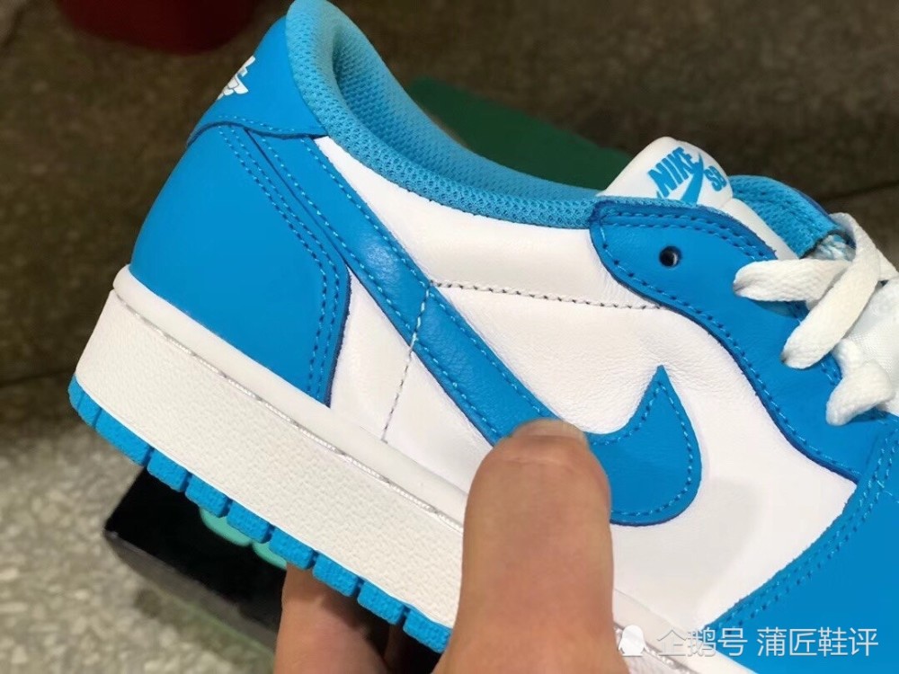 nike sb x air jordan 1 low 北卡蓝 开箱测评