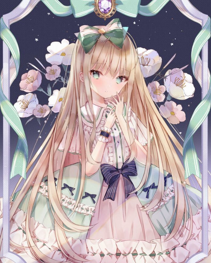 蝴蝶结少女动漫壁纸头像