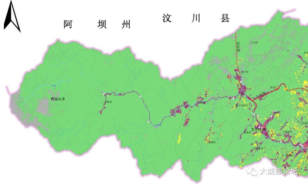 成都崇州市土地利用总体规划图