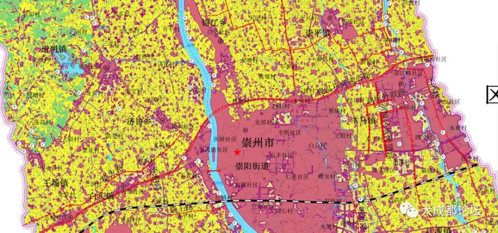 成都崇州市土地利用总体规划图