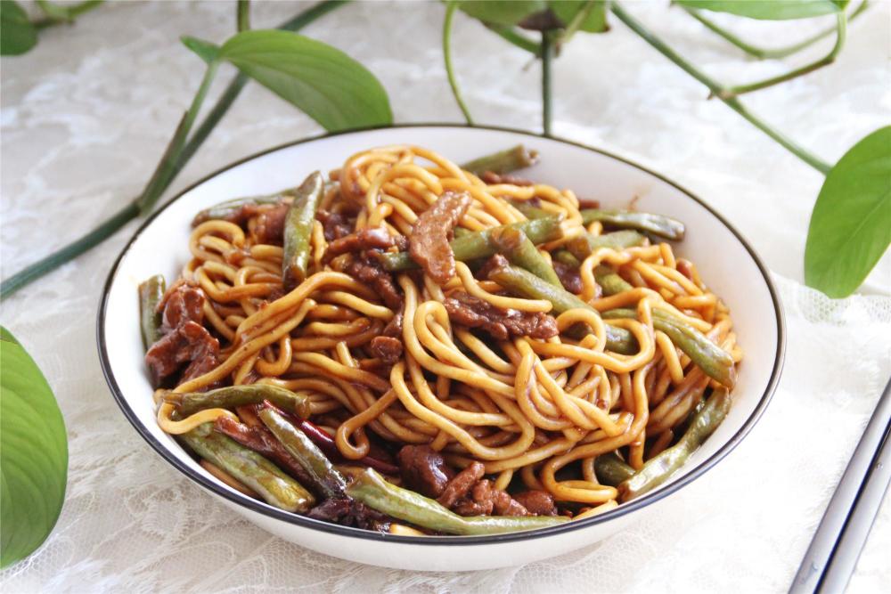 面条,焖面,豆角焖面,豆角,猪肉