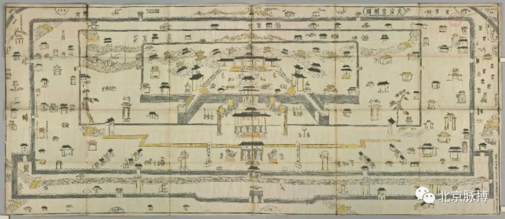 日本江户时代绘制的明代北京皇城图