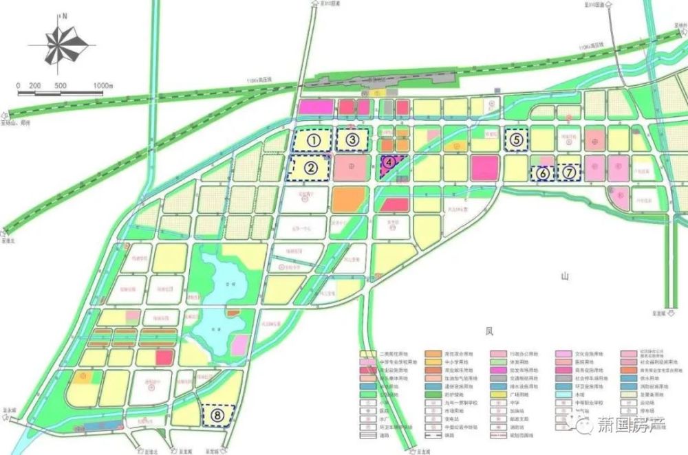 淮北两市紧密串联;沿龙腾大道,岱河路等城市主干道均可通达至萧县主