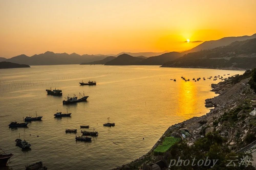 福建霞浦,东壁日落,还有美丽小花