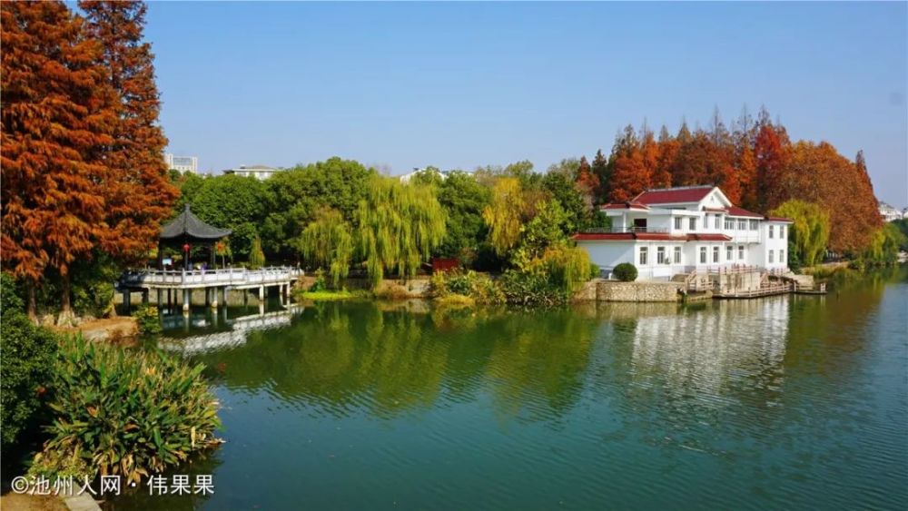 三台山公园,池州,平天湖,柳园,湿地,大润发,杭州,航拍,国庆节,杏花村