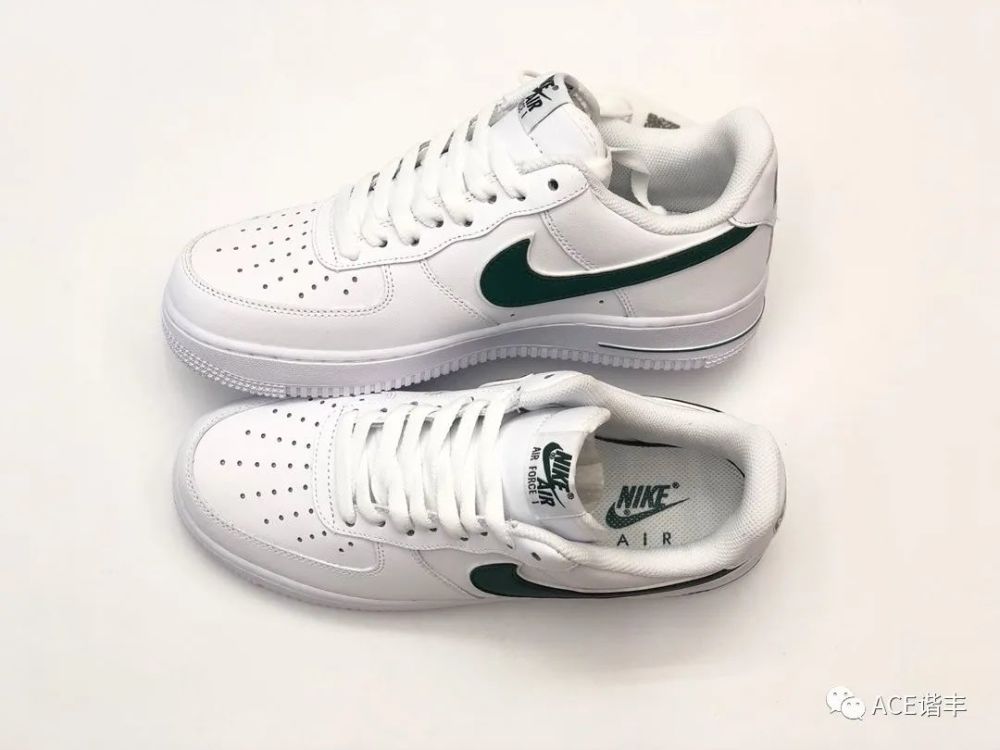 nike air force 1 07 af1 空军一号 白绿