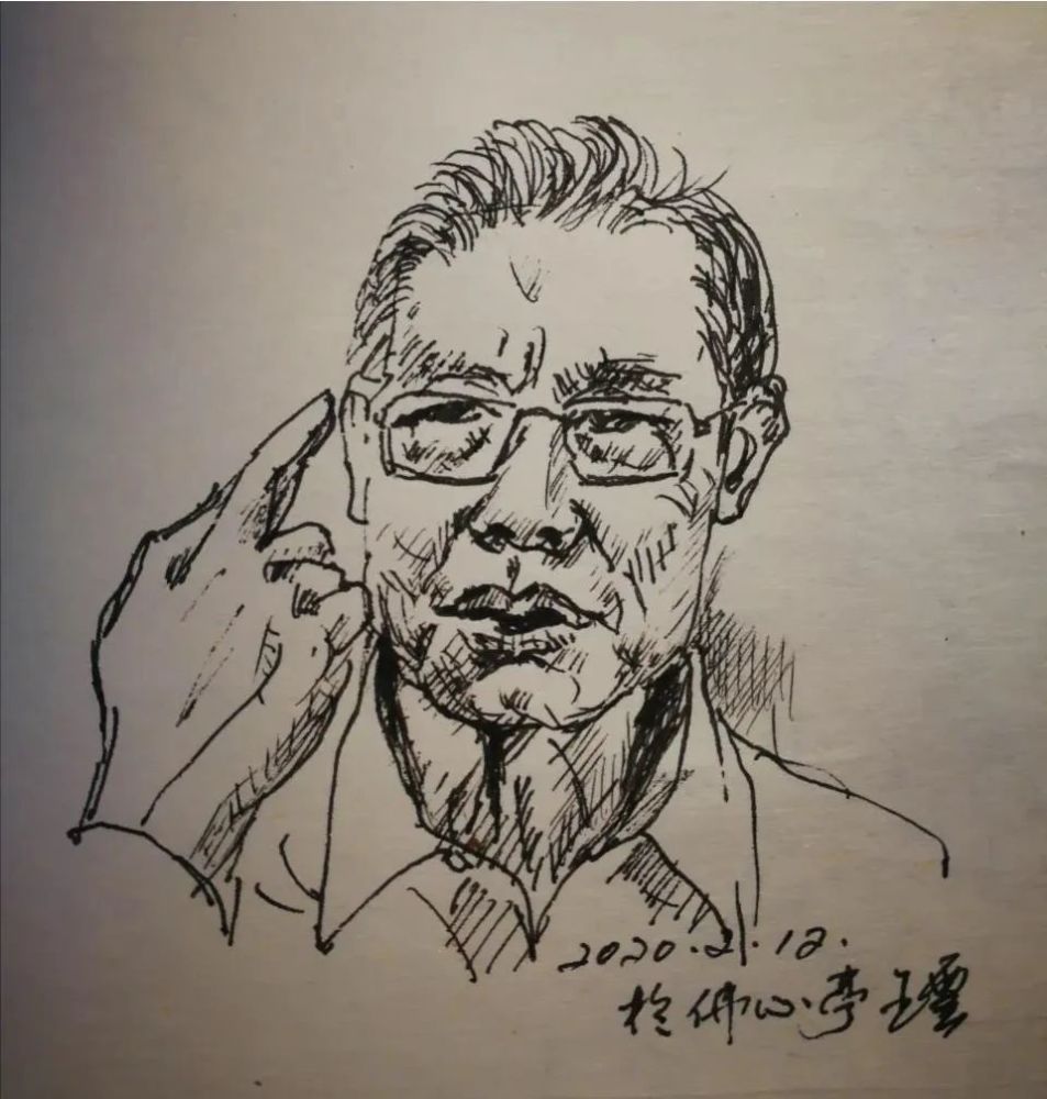 钟南山,钢笔画,王云