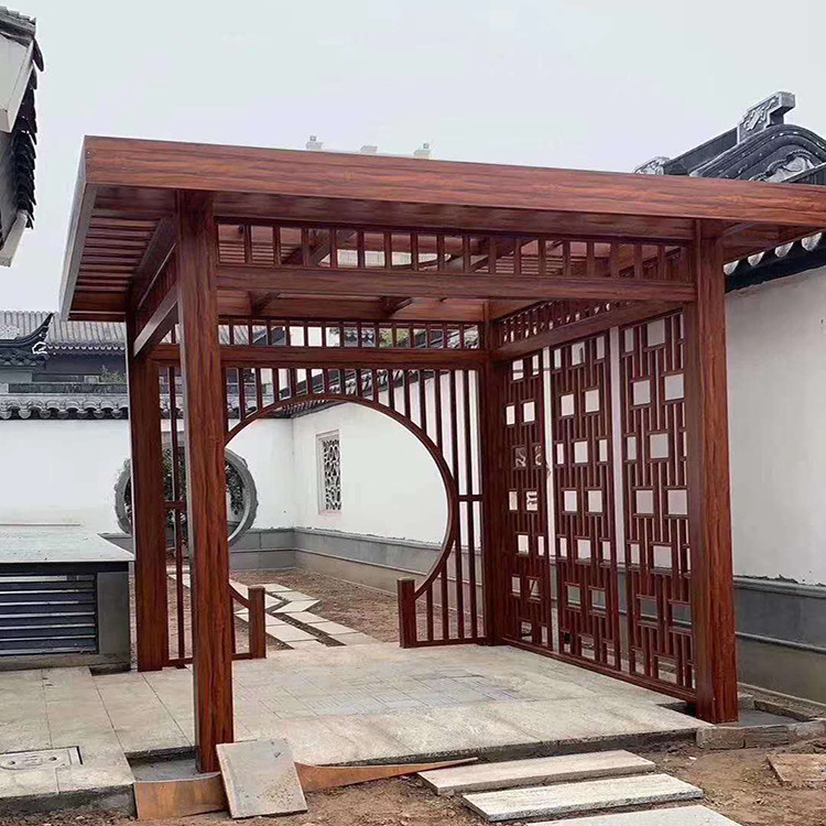 轻奢极简中式铝合金凉亭,成为当下庭院装饰的趋势和流行