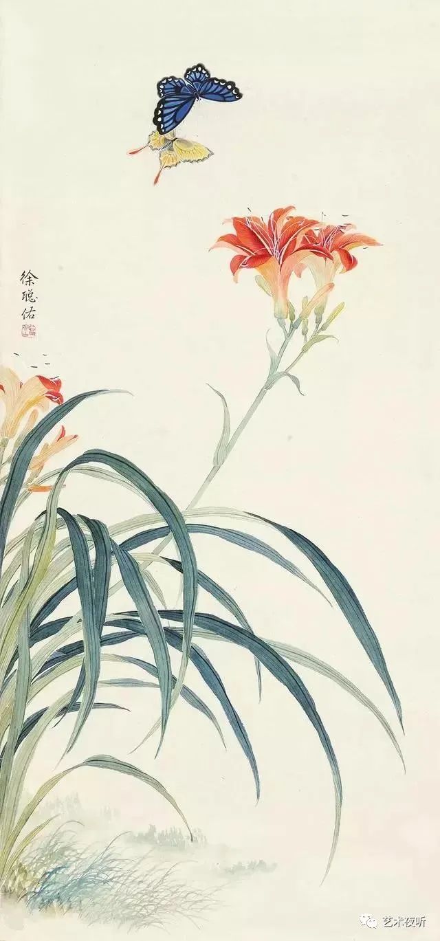 花鸟画,工笔画,洪怡,徐聪佑,画家