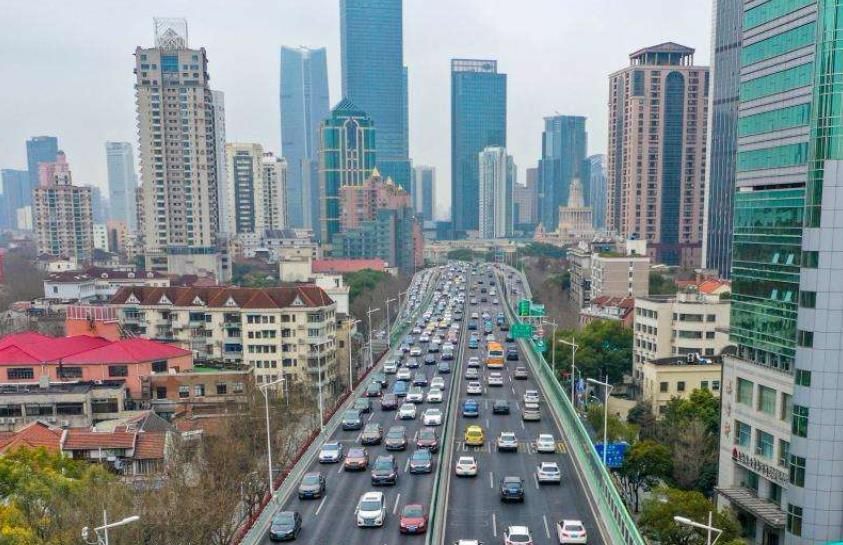 上海的高架桥,上海延安路高架,上海南北高架桥,上海城市风景,上海的