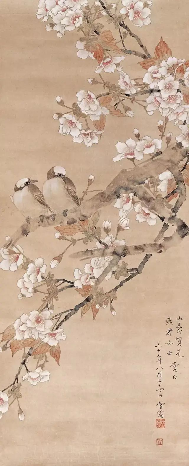 花鸟画,陈之佛,工笔,工笔花鸟画,画家,构图