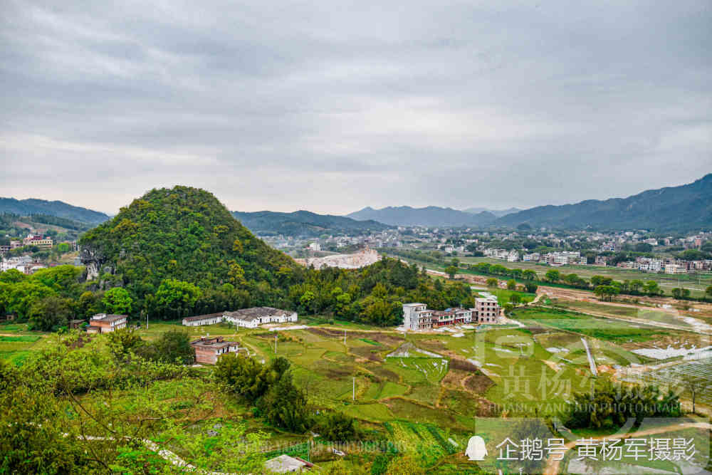 江西于都县银坑镇,初春的乡村万物复苏,赣南美丽新农村的景色