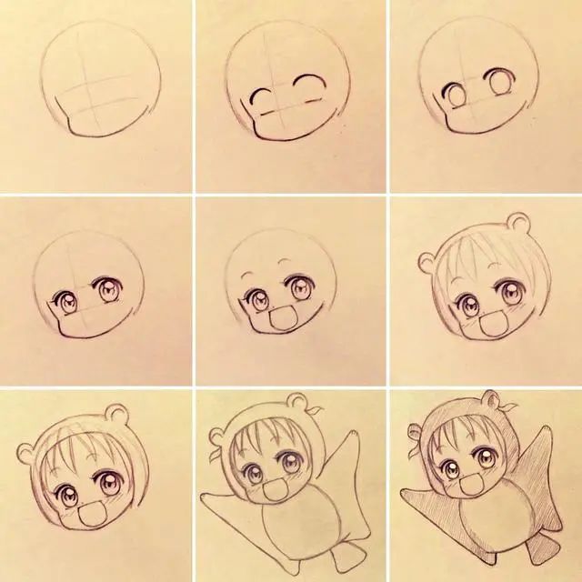 100种可爱画法,100种可爱简笔画画法 教你9种超可爱人物动漫画法,适合0基础临摹学习