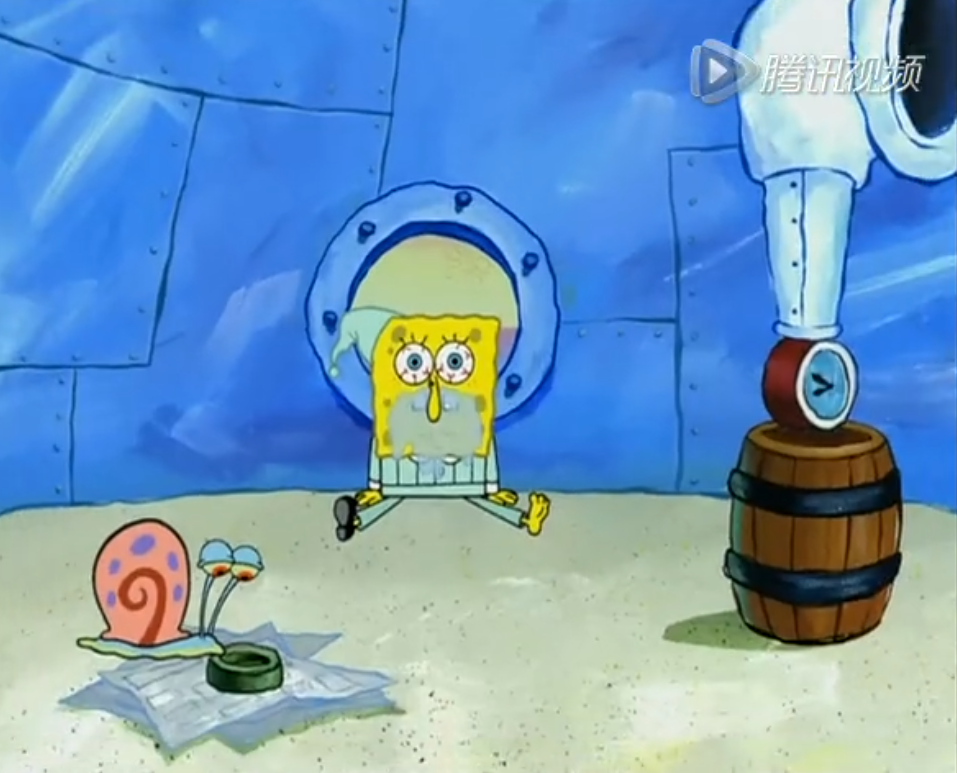 海绵宝宝,上班,蟹堡王,迟到,动画片