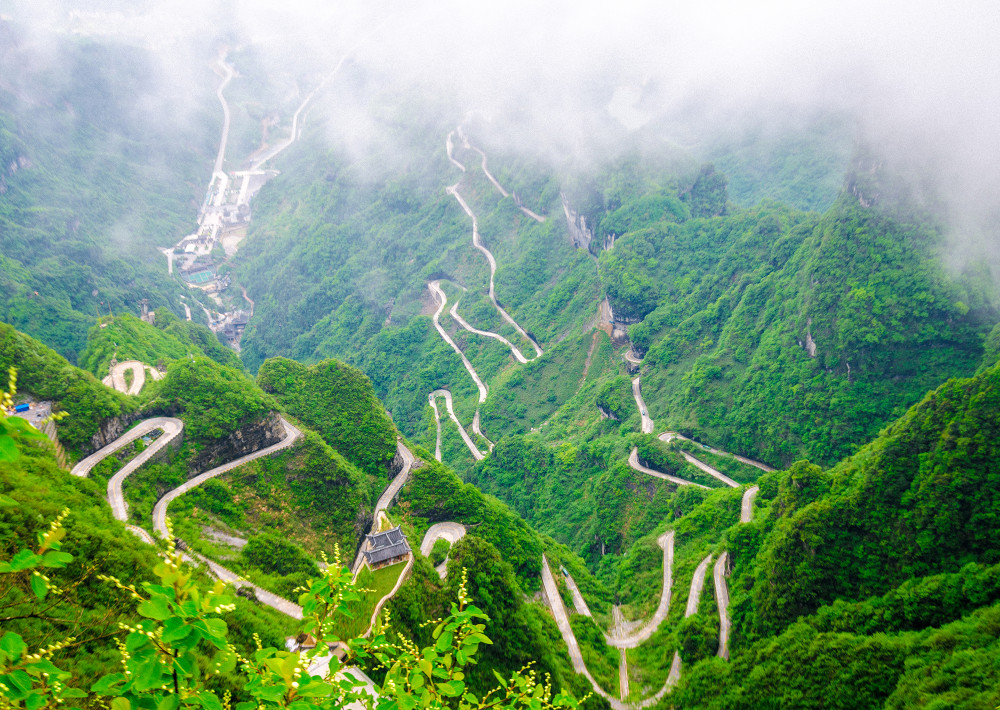 湖南,天门山公路,天门山盘山公路,天门山